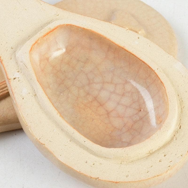 茶道具　宗栄造　萩焼　琵琶香合　V　9382