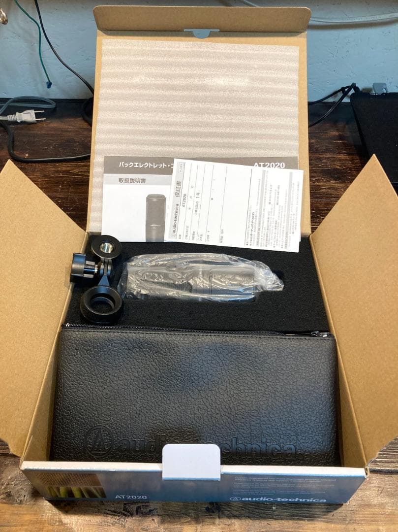 audio-technica AT2020　コンデンサマイク　美品