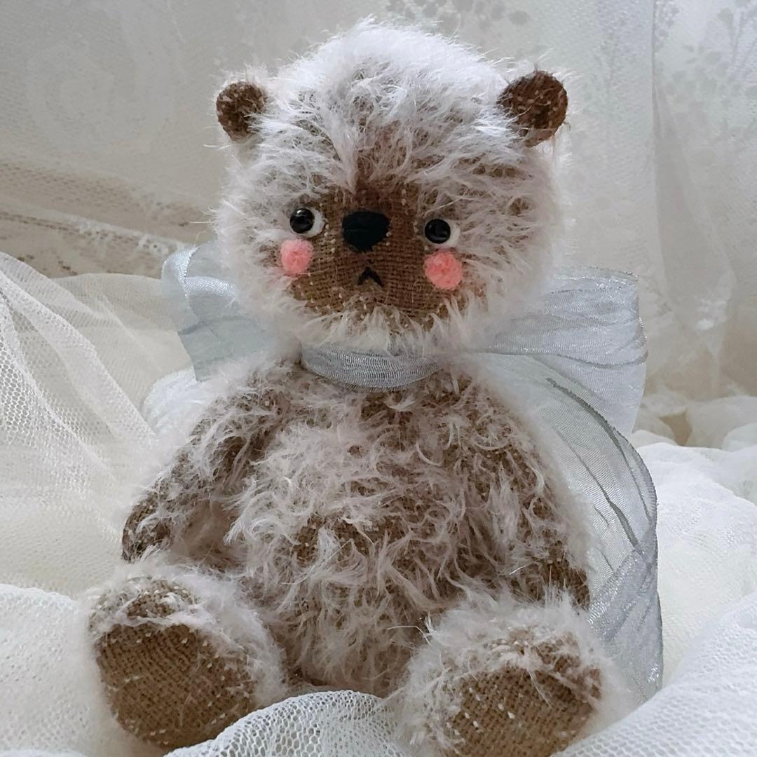 アーティストベア くま クマ テディベア 海外作家様 ハンドメイド 茶色