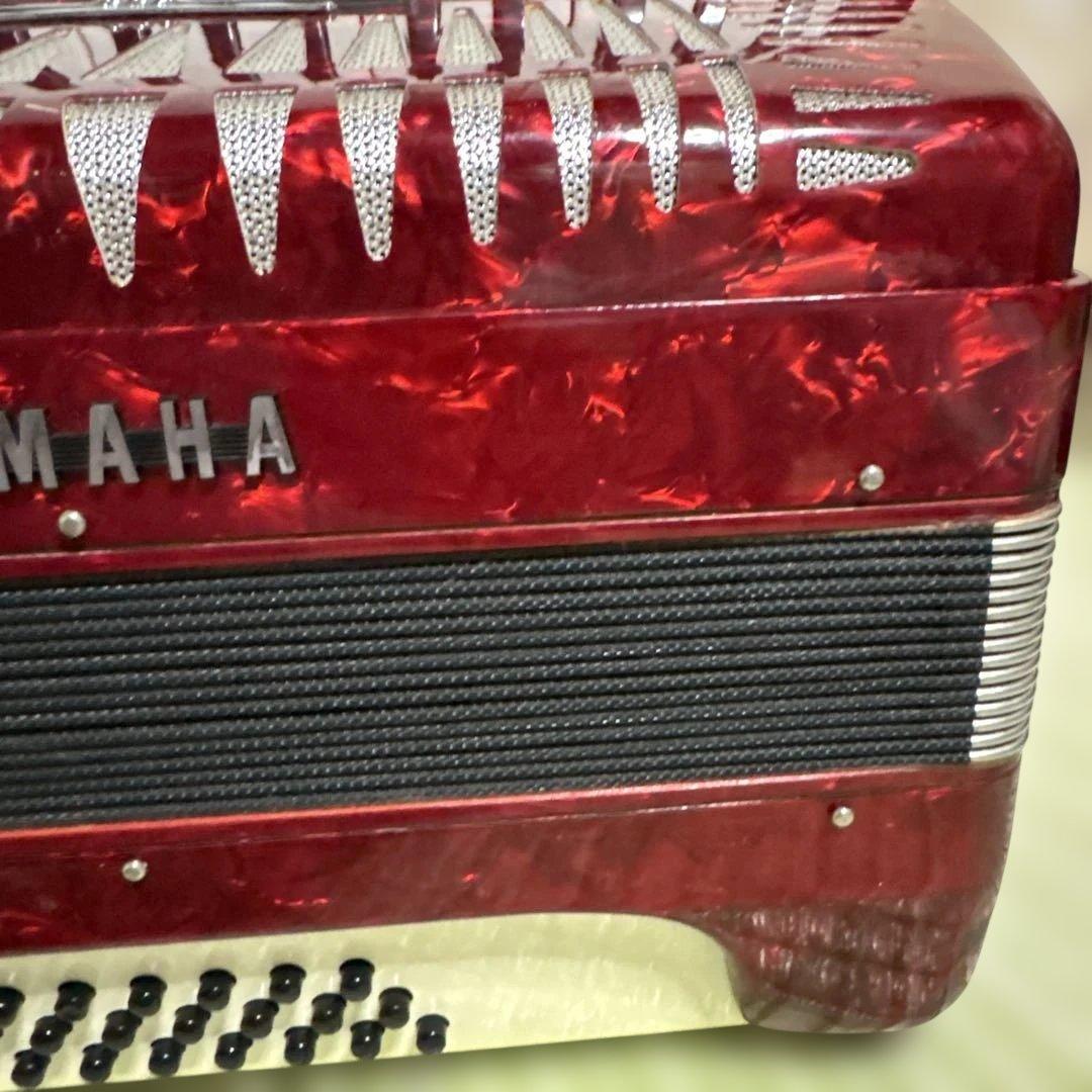 ヤマハ YAMAHA アコーディオン ピアノ 鍵盤 楽器 演奏 赤 ソフトケース