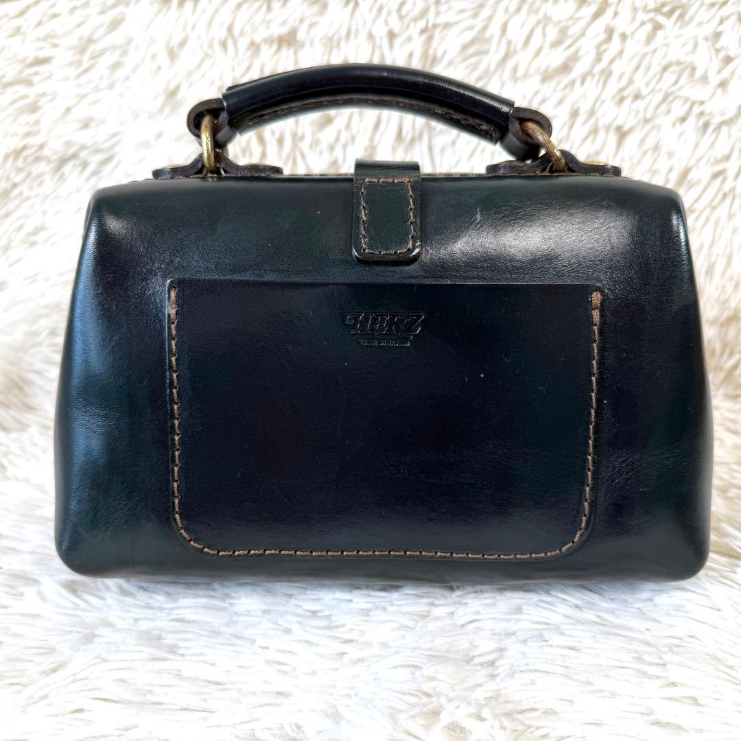 ヘルツ HERZ 2way ミニドクターズバッグ クロスボディ ダークグリーン