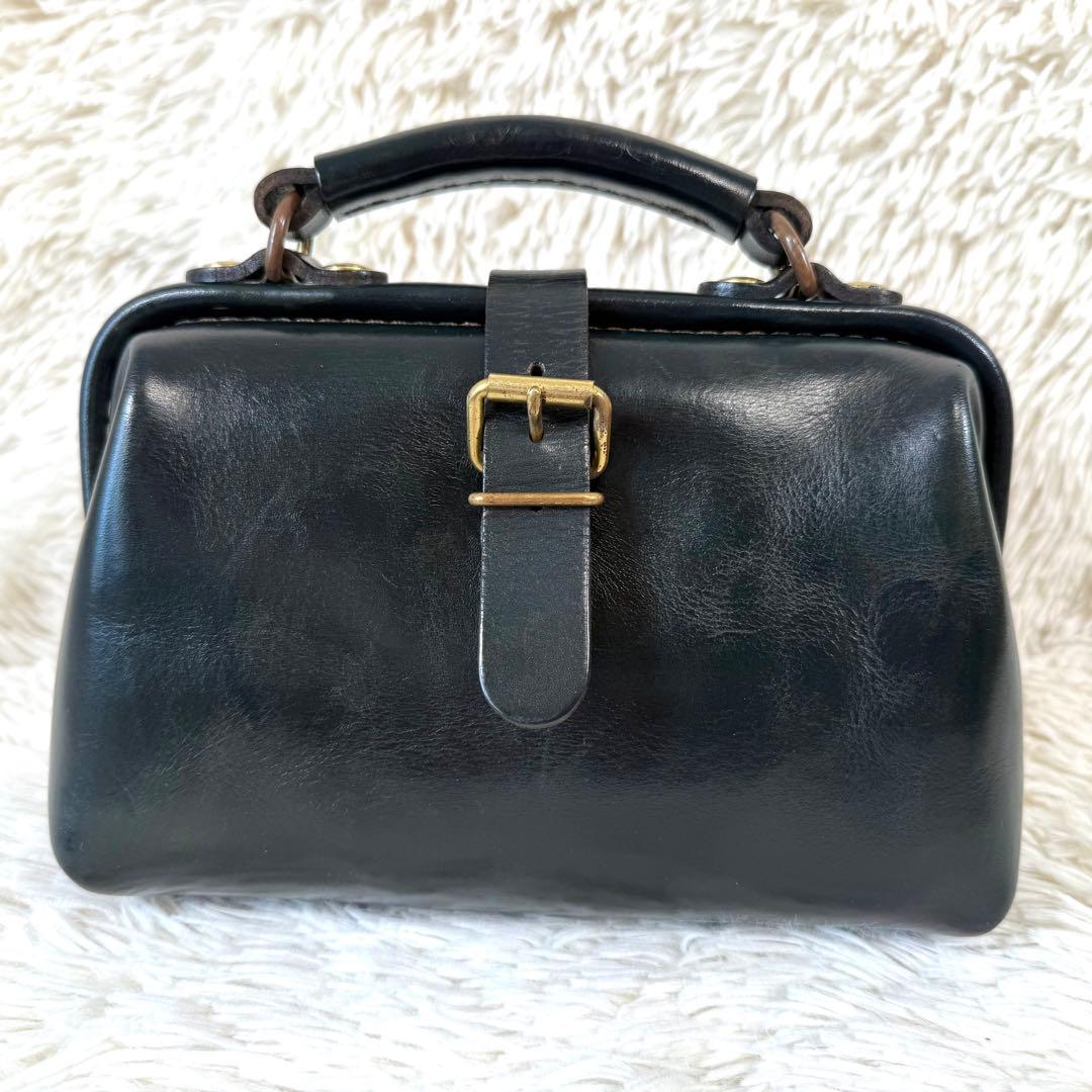 ヘルツ HERZ 2way ミニドクターズバッグ クロスボディ ダークグリーン