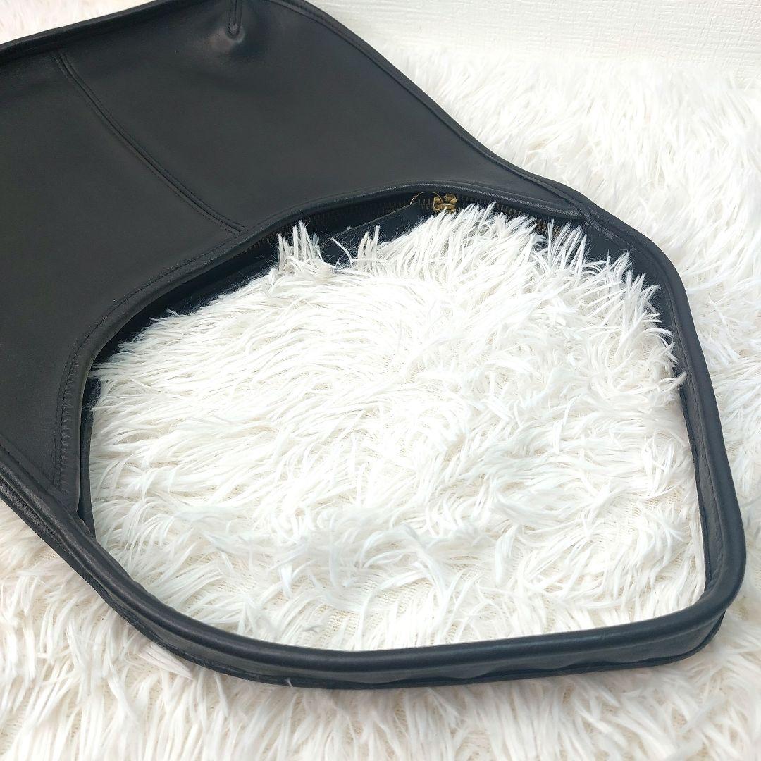 OLD COACH ワンショルダーバッグ　エルゴ　本革　ブラック　9025