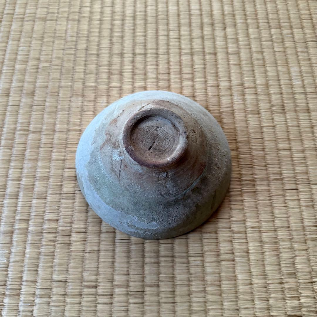 古瀬戸 灰釉 平茶碗 室町時代 山茶碗 茶道具 茶器 陶片 古美術