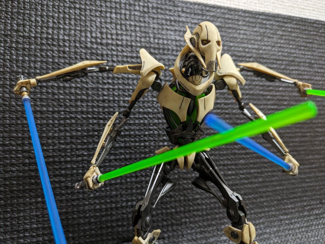 バンダイスターウォーズプラモデルグリーヴァス将軍全塗装完成品