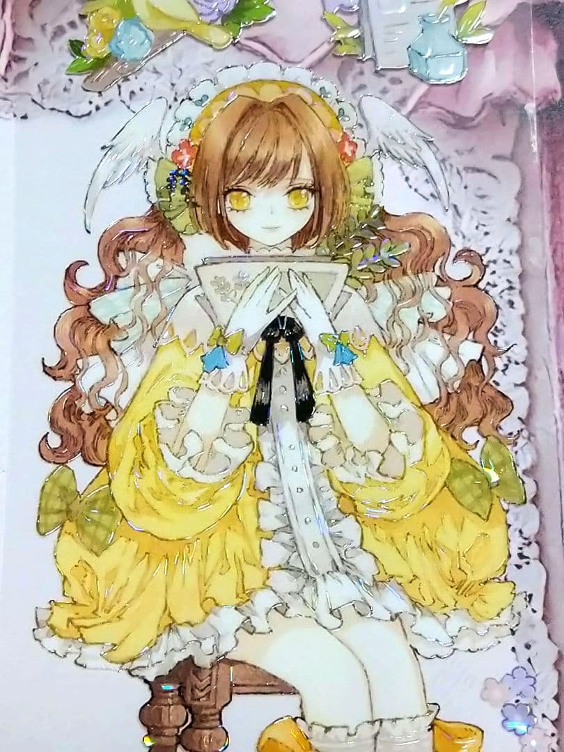 J1695＃天际信使(贝壳光)Shine切り売り海外人物マステ女の子