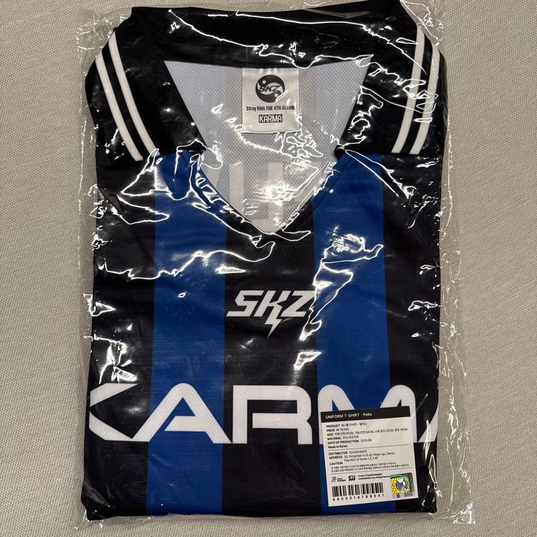 straykids フィリックス KARMA ポップアップ ユニフォームTシャツ