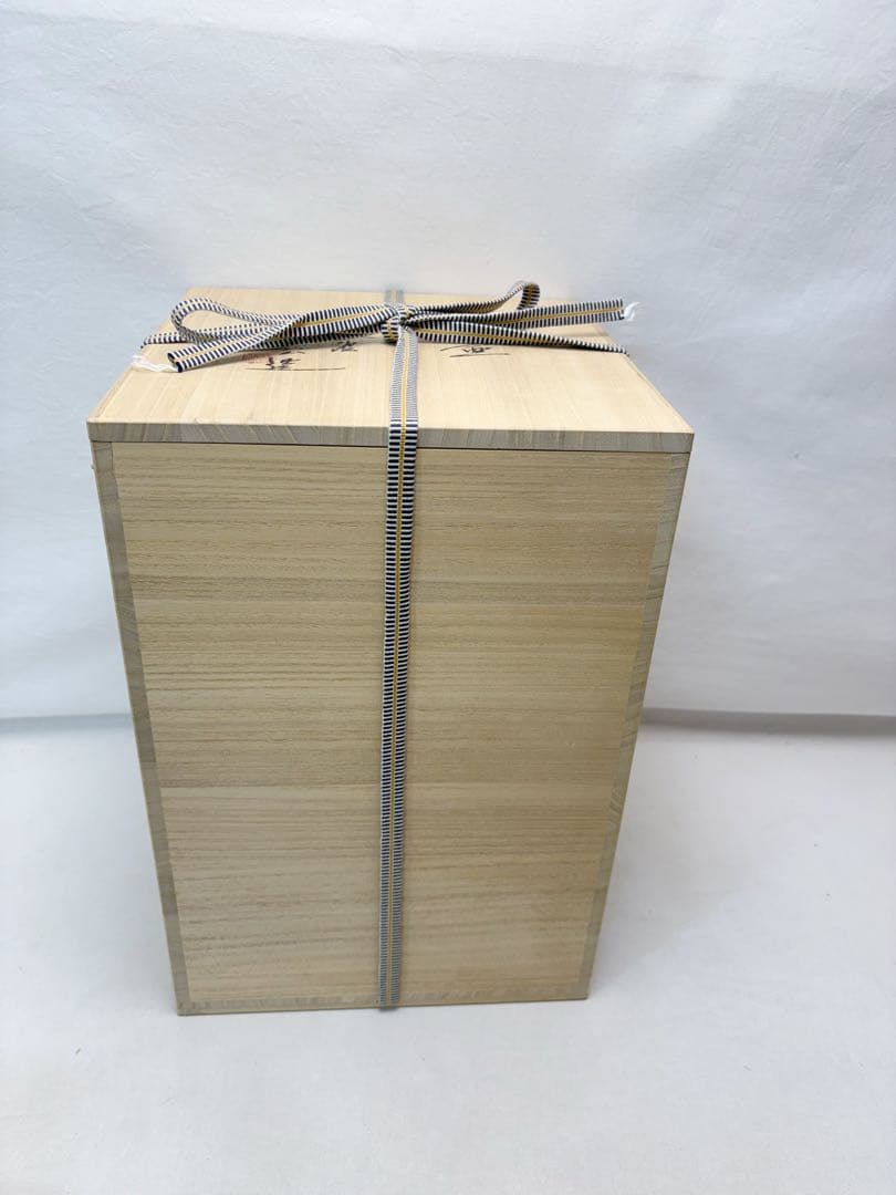 未使用 茶道具 杉原祥公作 丹波焼 飾壺 正絹 飾網紐付 四