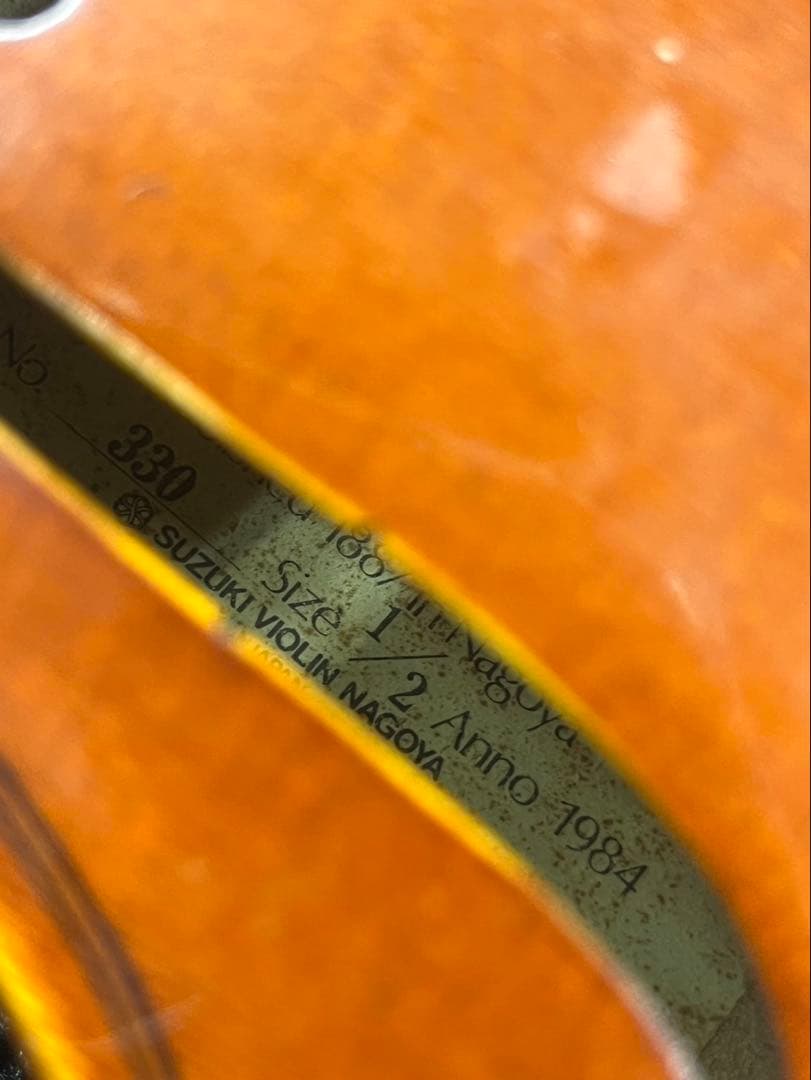 SUZUKI バイオリン　No. 330 1984年　1/2 スズキ　弦楽器