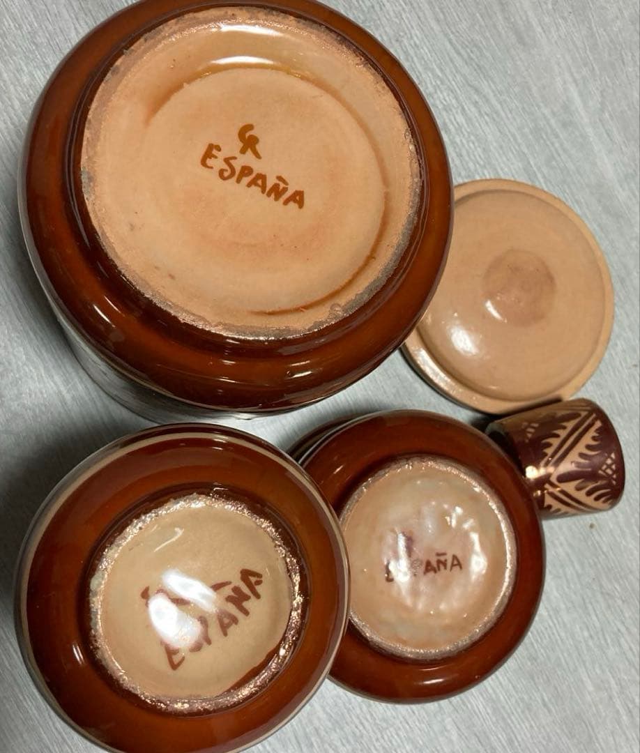 スペインモレス、ヒメノリオン窯 お手前4点セット、美品中古 - メルカリ