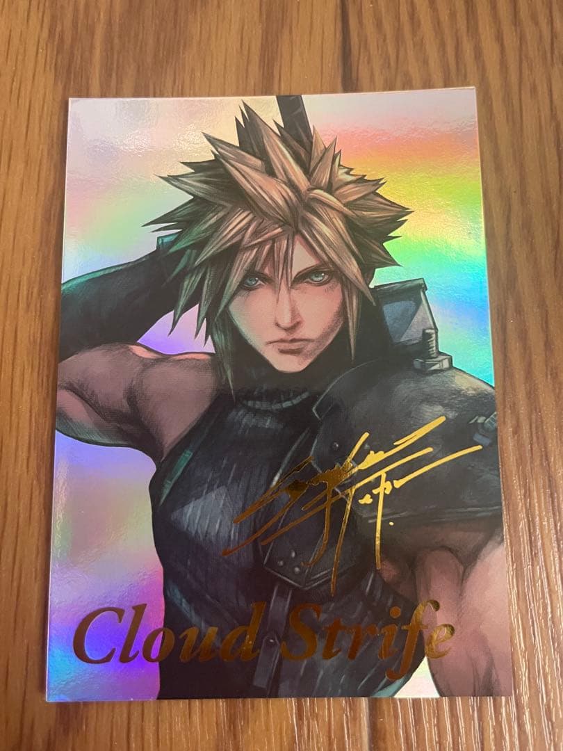 T*i様 FF7 25th デジタルカードクラウド　箔押サイン　マグネット　ロー