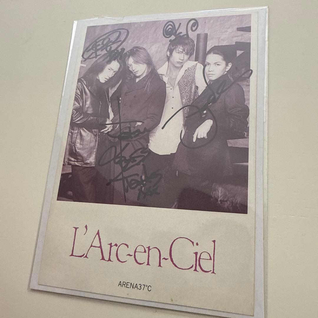 専用 当選 直筆サイン 非売品 ステッカー ARENA37℃ ラルク L'Arc