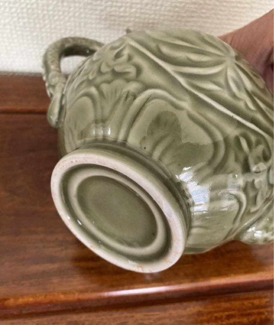 中国美術 龍泉窯 茶器 急須 煎茶道具 年代物 唐物 希少品 箱付