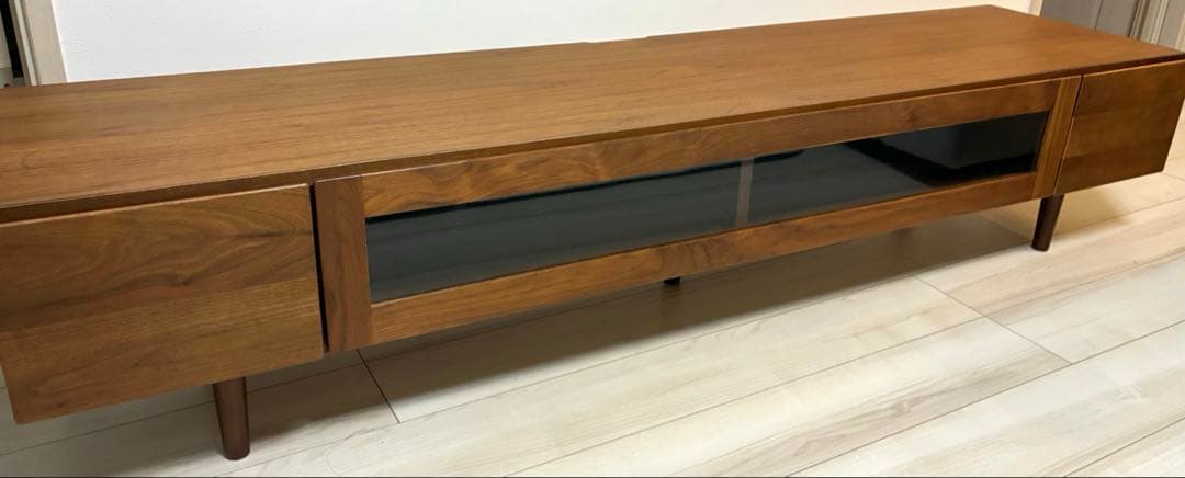 ウォールナット　木製テレビ台 引き出し付き 東谷 ローボード 引き出し付き 幅120 テレビボード 収納 シンプル 木製