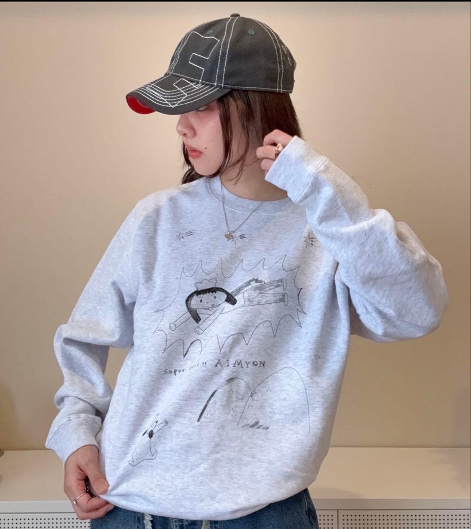 【あいみょん】お助けスウェット　アッシュ　Lサイズ あいみょん】お助けスウェット アッシュ Lサイズ 商品詳細ページ