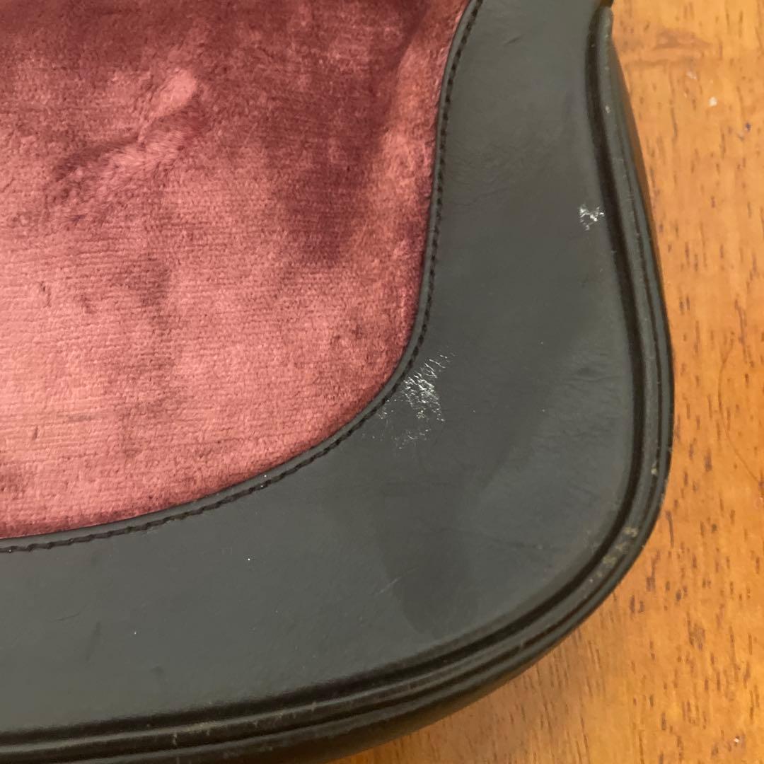 レア 希少 GUCCI グッチ ジャッキーバッグ バッグ ピンク ベロア レザー