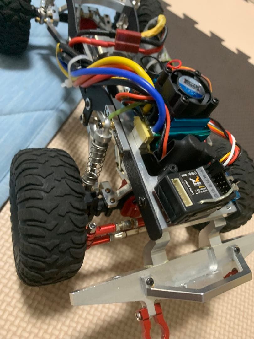 RC1/12カー アルミ製シャーシ オフロードタイヤ
