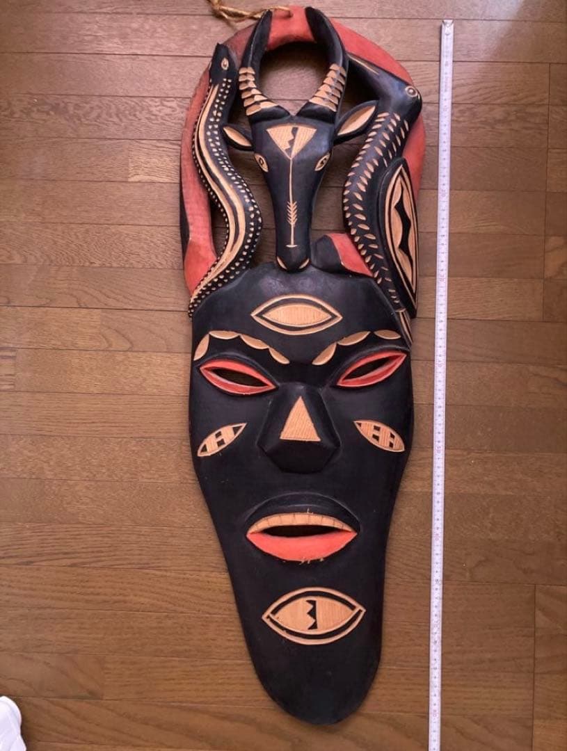 アフリカンスタイル 木製マスク