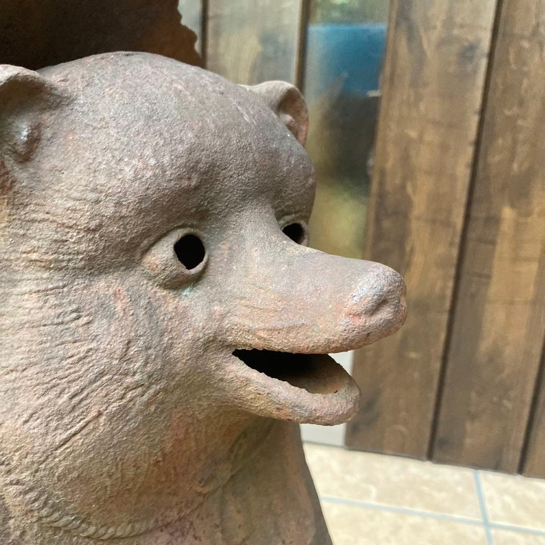 たぬき狸レトロ鉄製 柳森神社おたぬき様 福寿神の狸 STEINS;GATE信楽焼