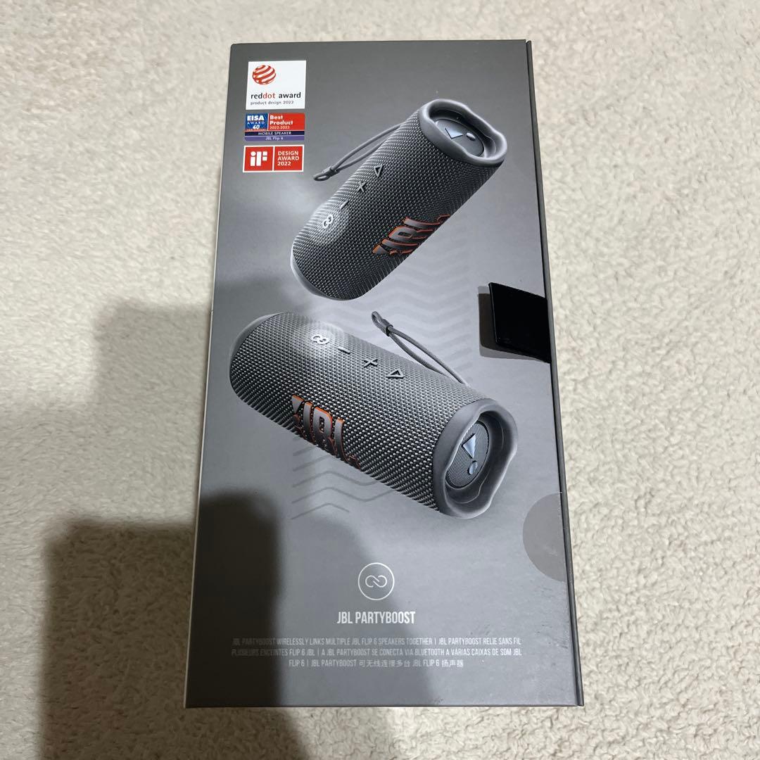 新品未使用】JBL FLIP6GLEYブルートゥーススピーカー グレー