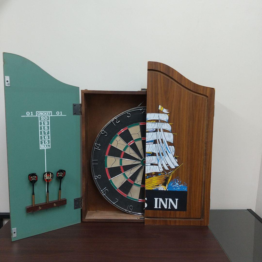 M 希少 80's ビンテージ ダーツボード THE SHIPS INN 木製 - メルカリ