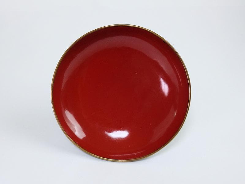 漆螺鈿　梅に鶯の図　吸い物椀　木製品　３客　A-fbnb