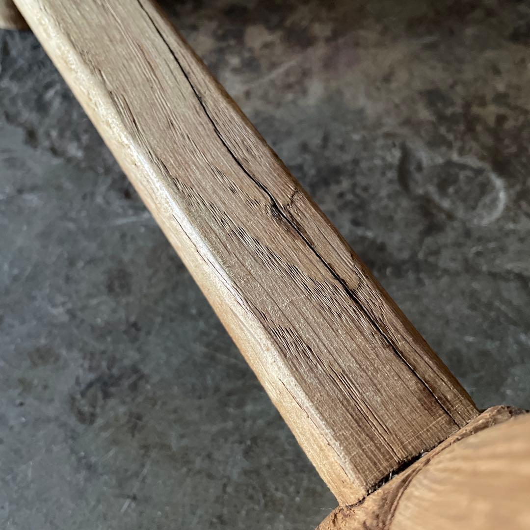 年末・年始SALE ビンテージ ラウンドサイドテーブル 剥離