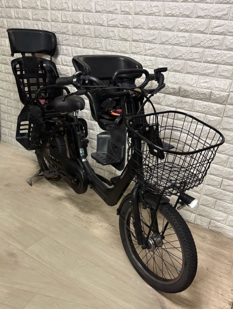 ✨美品✨室内保管✨人気カラー✨パナソニック ギュットアニーズ　子供乗せ電動自転車
