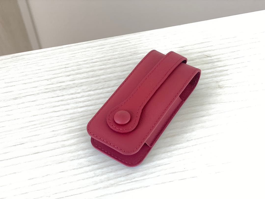 ポルシェレザーキーケース 純正品 ボルドーレッド