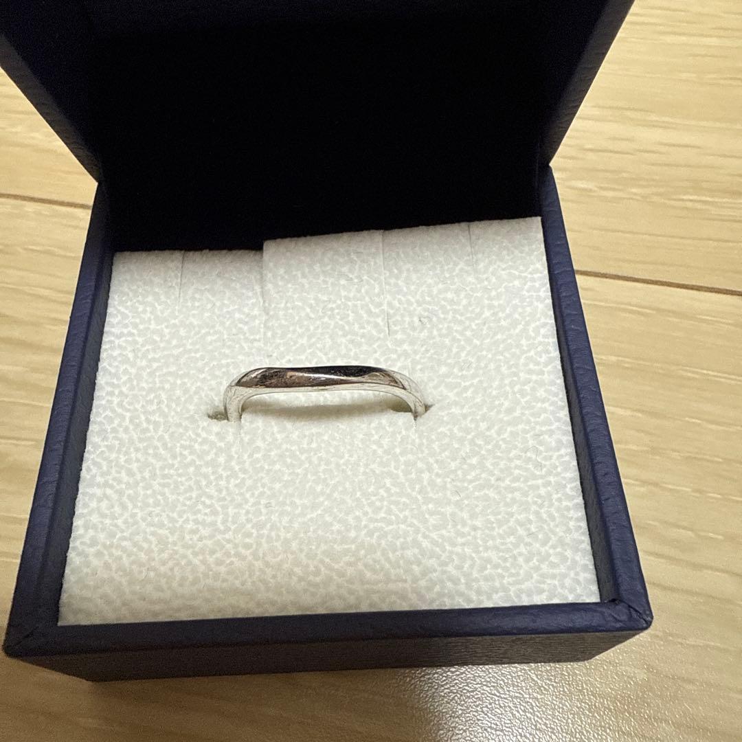 【Sup】Vendome Aoyama Men'sホワイトゴールドリング