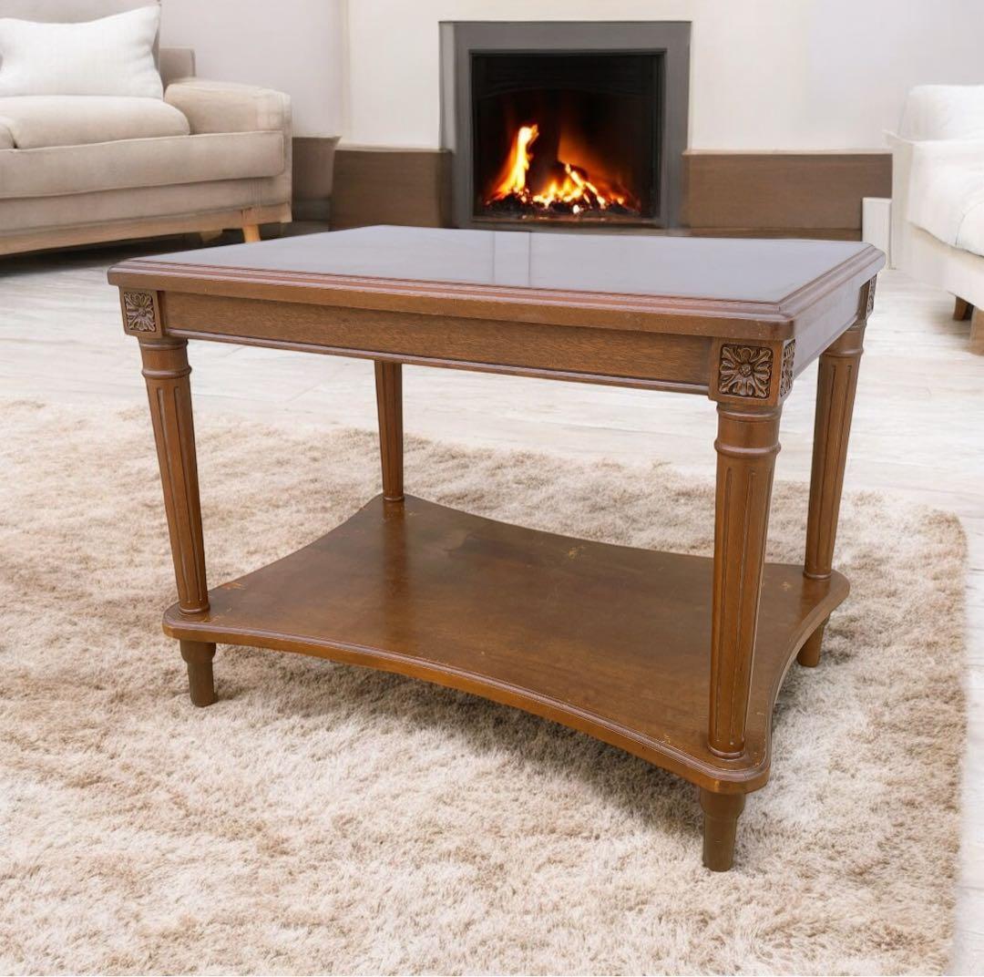 マルニ木工 maruni センターテーブル 棚付き クラシック 地中海ロイヤル