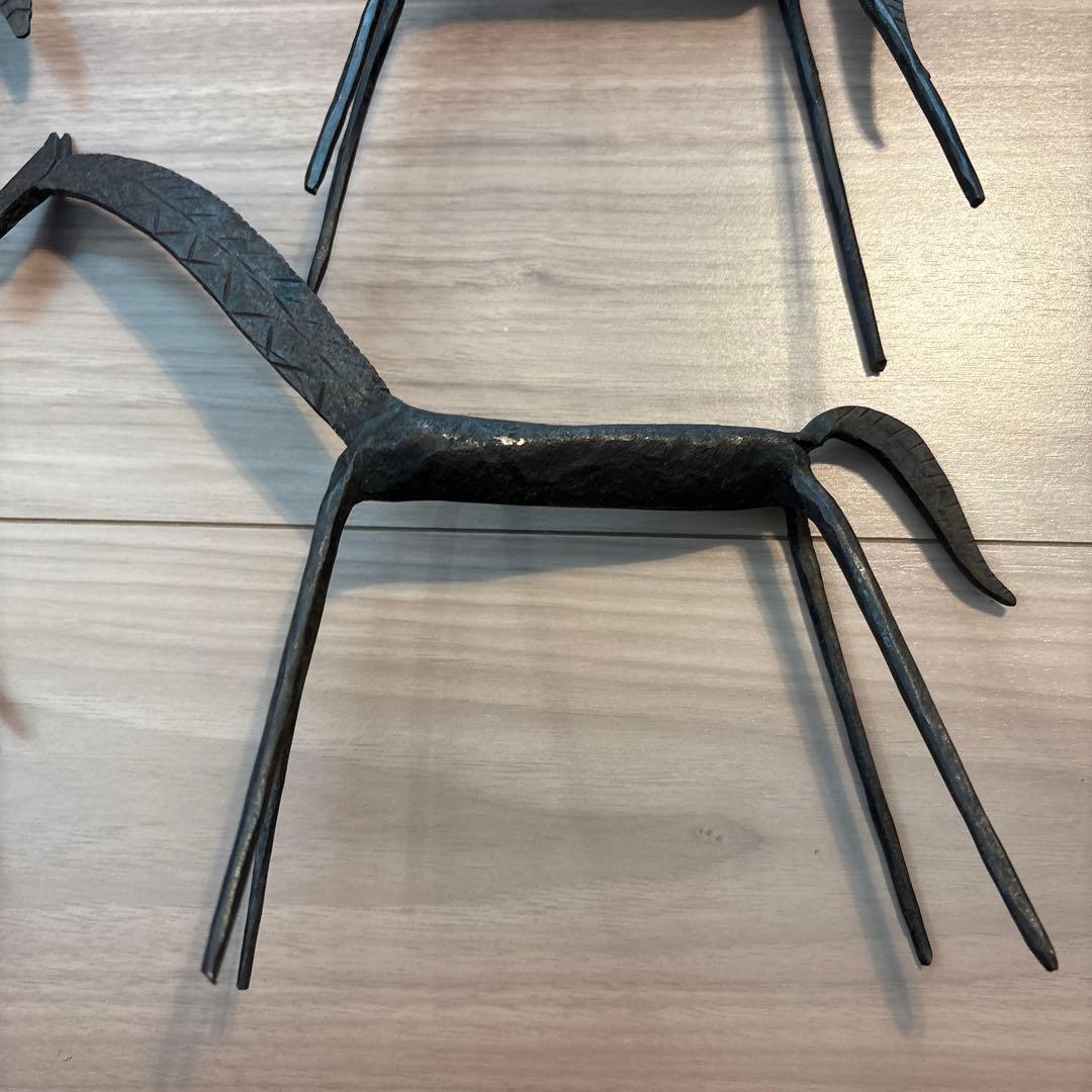 金属製動物彫刻 4点セット