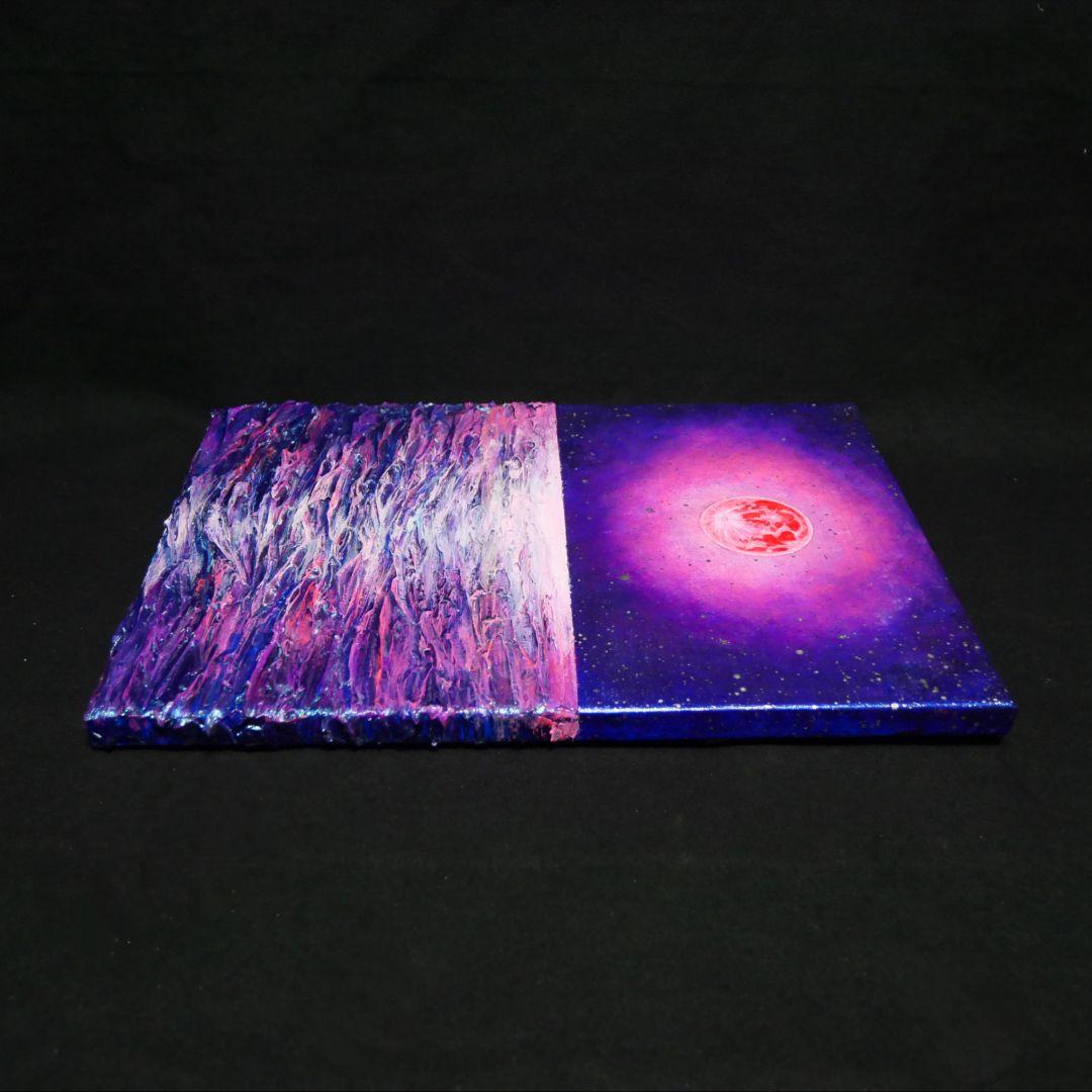 油絵 油彩 油彩画 絵 絵画 【ストロベリームーン】F4号