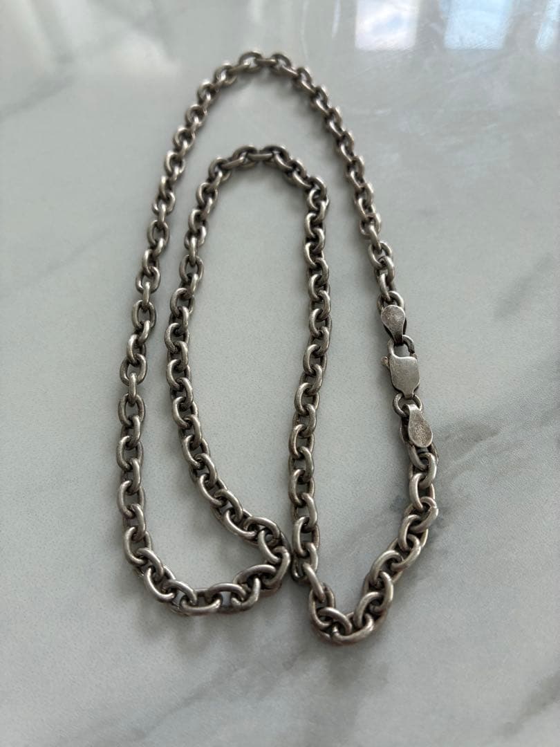 ★銀製★メンズ　シルバー925 チェーン ネックレス 50cm ★23g