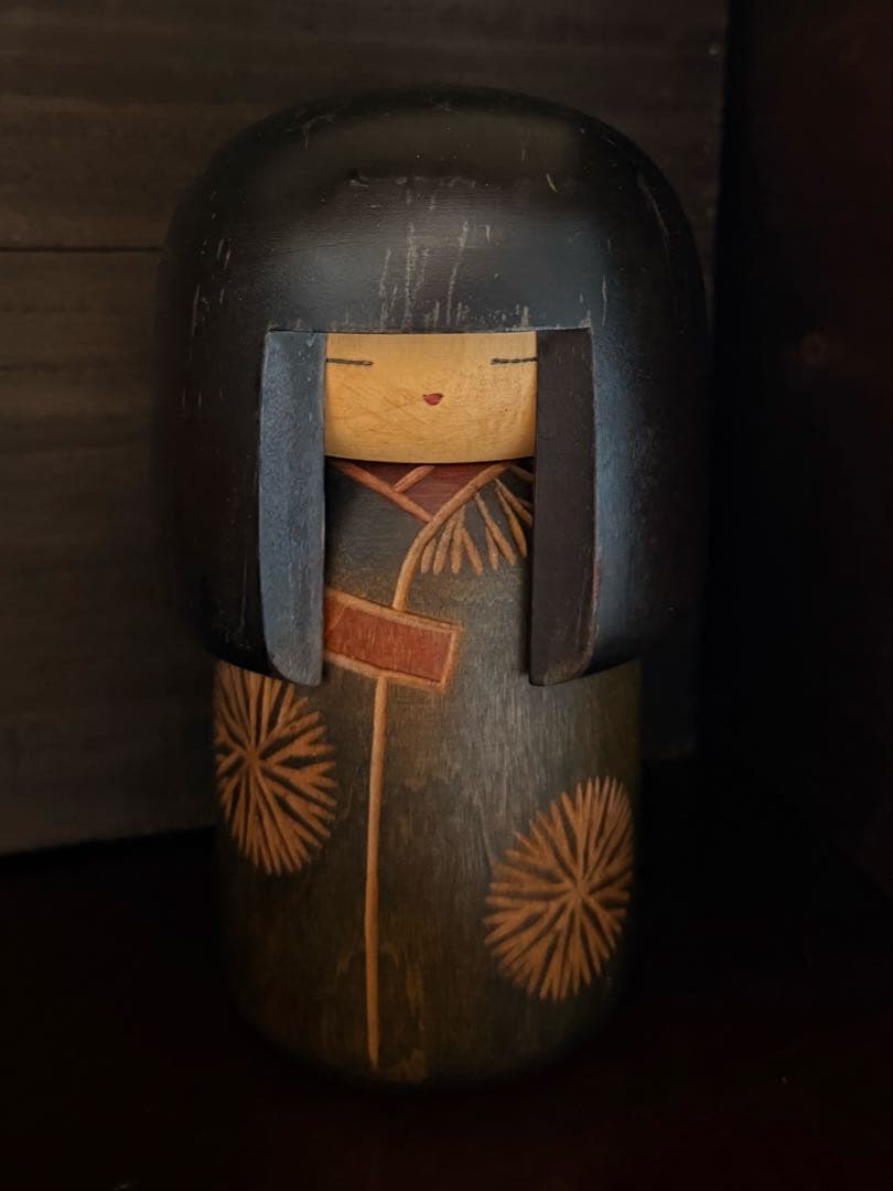 希少・署名あり】創作こけし 関口三作 作「童女」｜約16cm