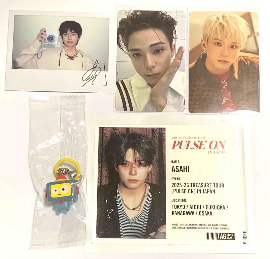 ☆TREASURE アサヒ シーグリ ポラロイド トレカ ステッカー HIKUN