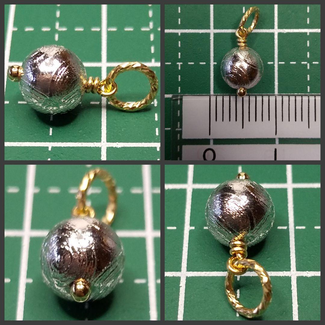 No.1195 メテオライト ギベオン隕石 約6mm ペンダントトップ kgf
