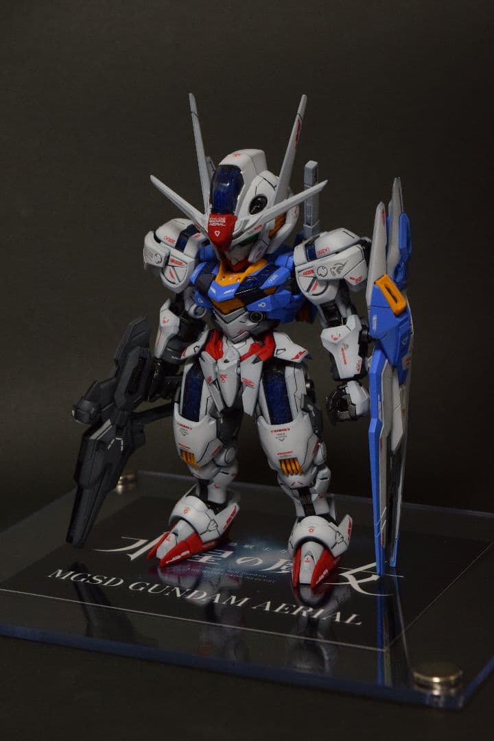 ガンプラ全塗装】MGSDガンダムエアリアル【グラデーション塗装】
