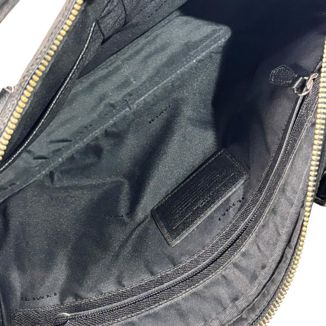 COACH ビジネスバッグ レザー A4収納 ブラック コーチ　71710