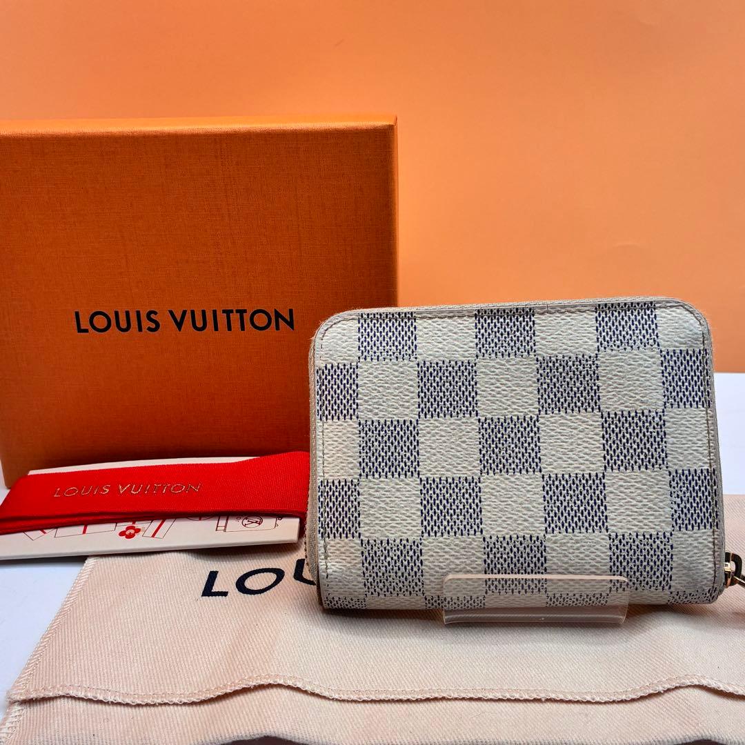 【付属品完備✨】ルイヴィトン ダミエ アズール ジッピーパース