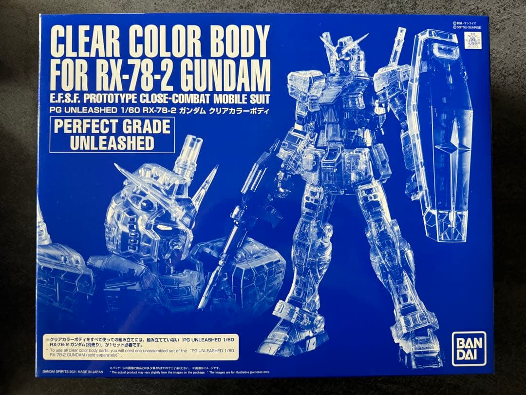 【新品・未開封】PG 1/60 UNLEASHED ガンダム+クリアカラーボディ