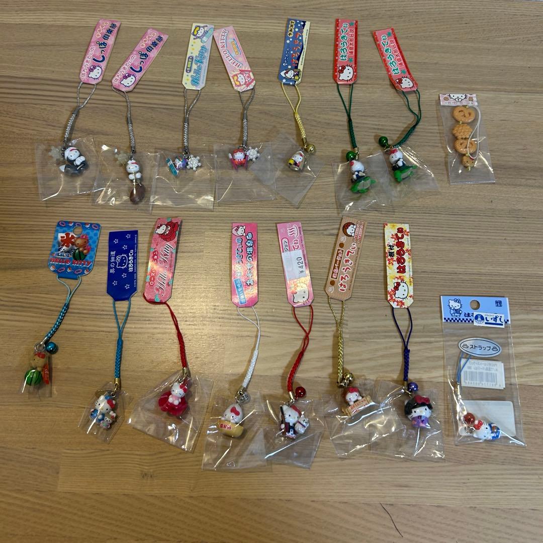 ご当地キティ　根付けストラップ138個+おまけ