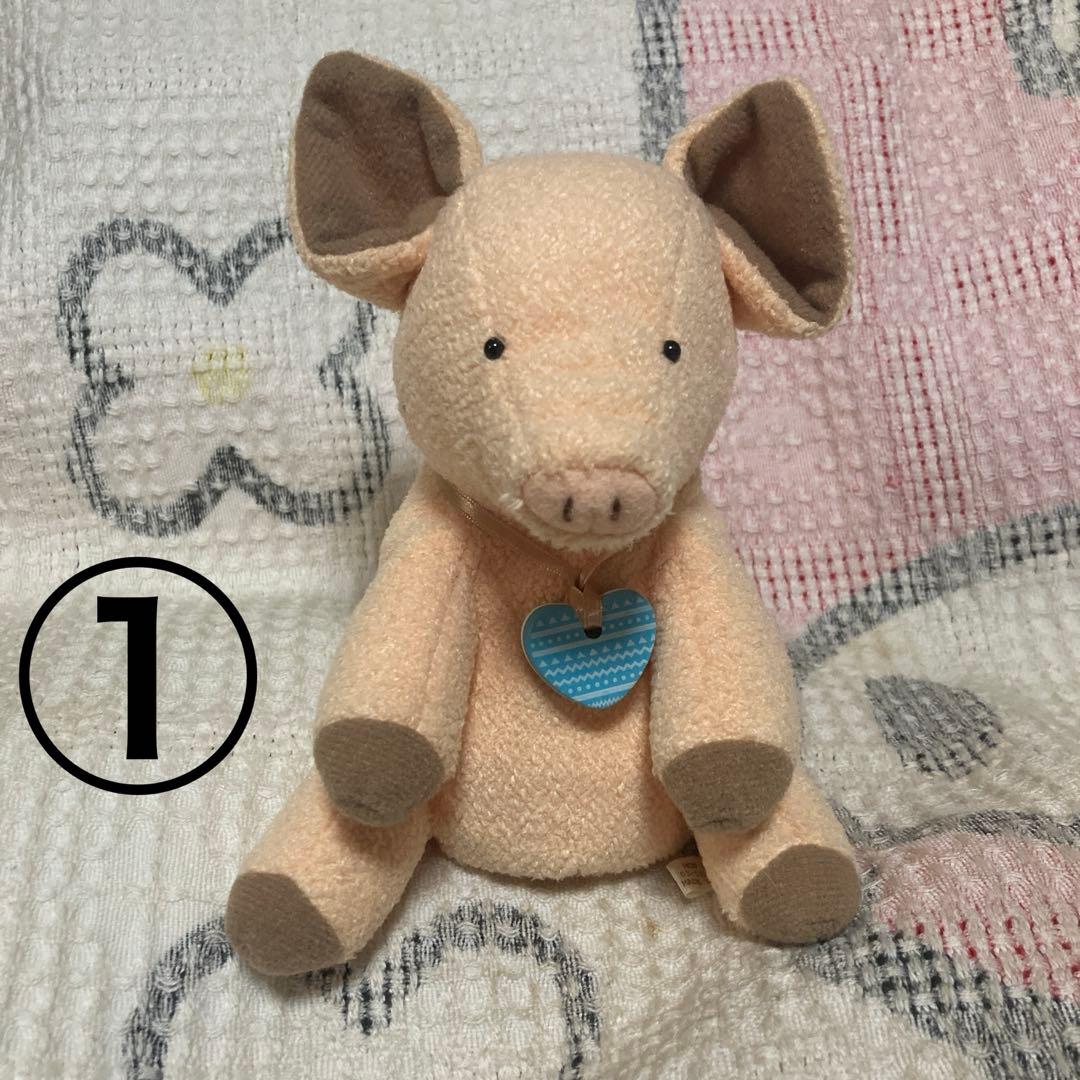 モンスイユ　ブタ　ショコラ　ぬいぐるみ　2こセット　バラ売り不可　中古品