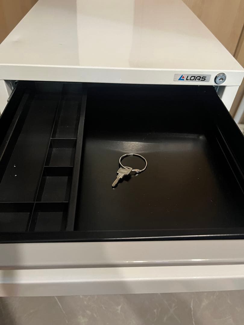 LORS キャビネット ホワイト 3引き出し