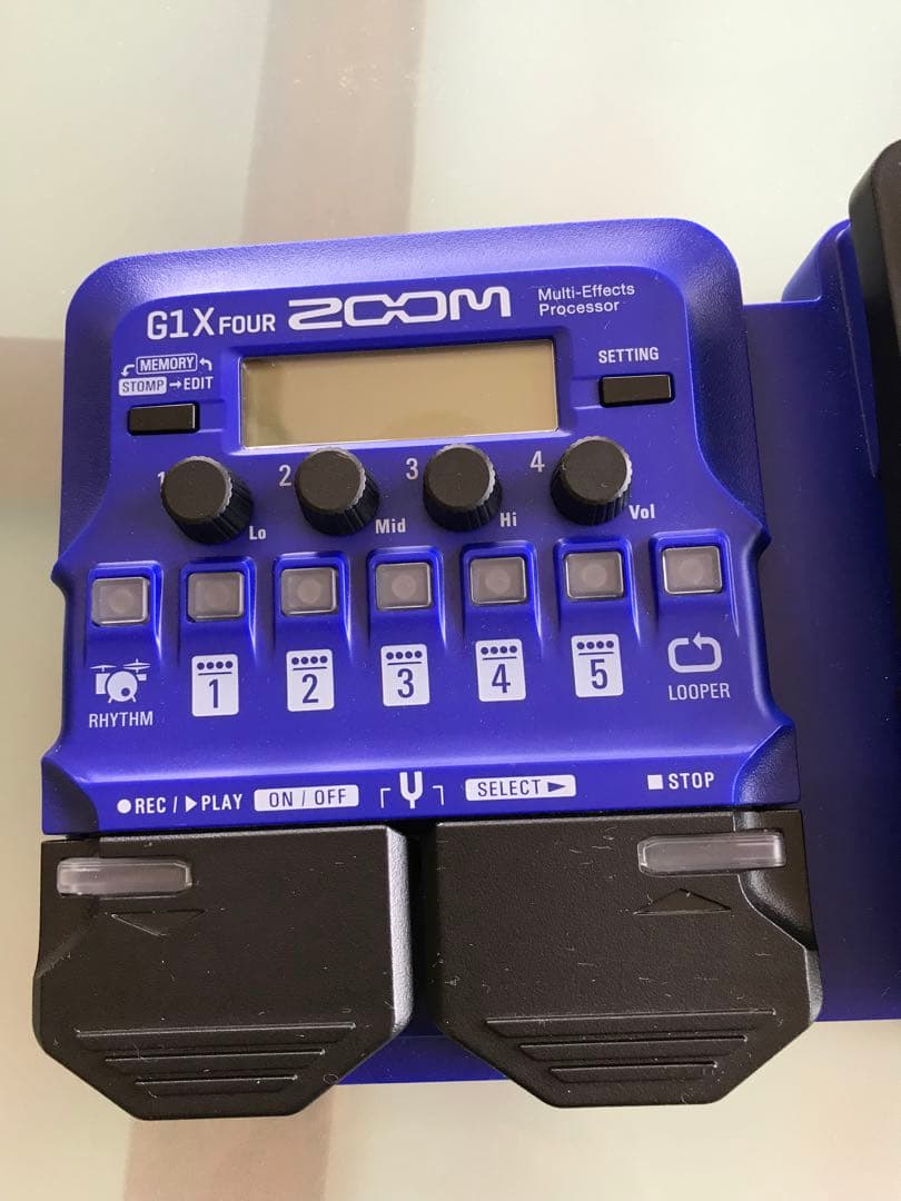 zoom g1x four イケべモデル 青 ギター エフェクター 楽器・機材 ZOOM