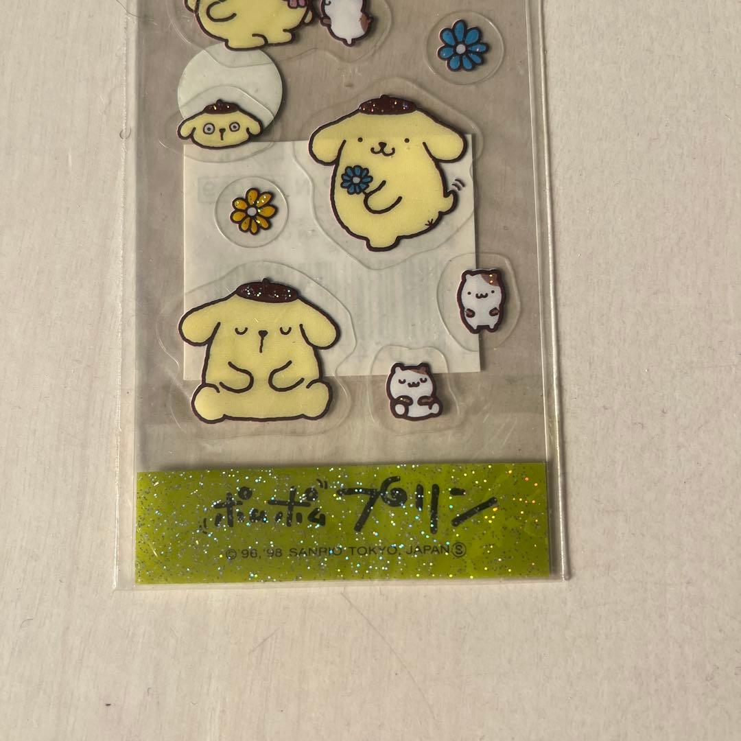 激レア/当時物】ポムポムプリン キラキララメ入り クリアシール
