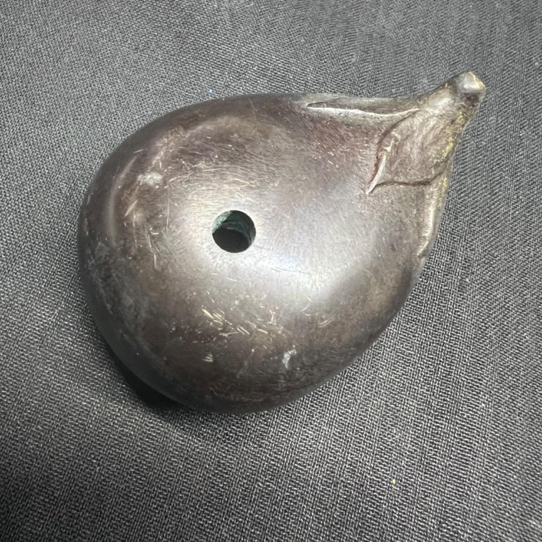 〇Ea右1034 水滴 すいてき 書道 真鍮 ナス - メルカリ