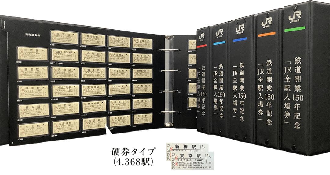 鉄道開業150周年　JR全駅入場券