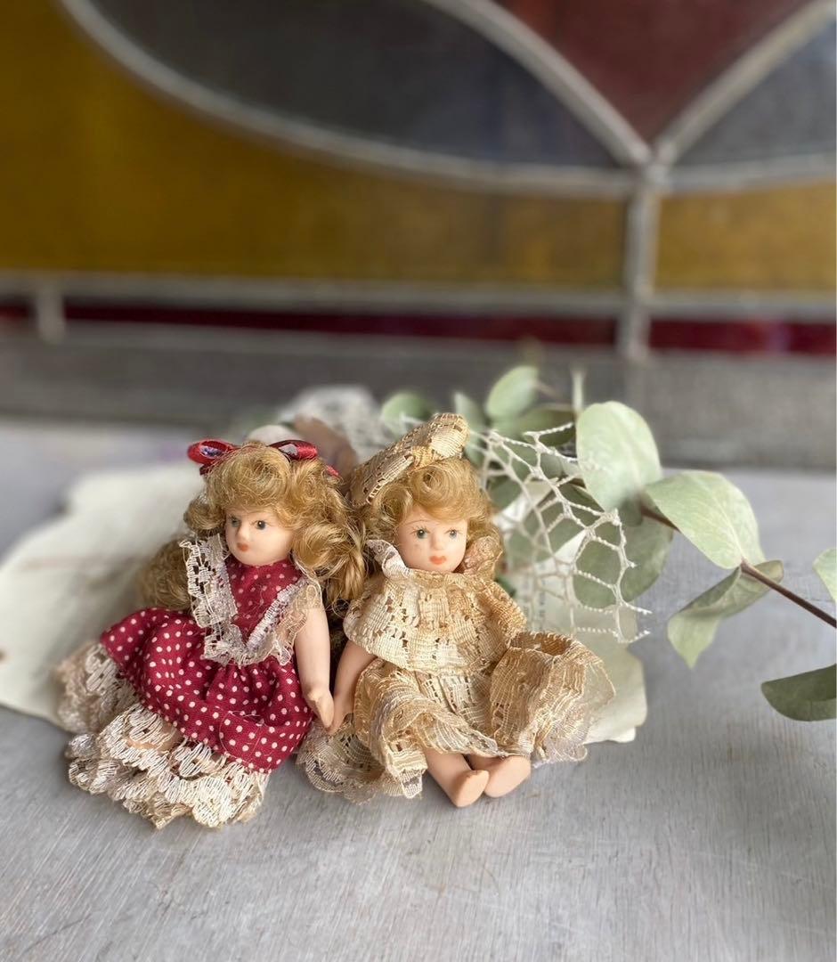 ミニョネット ミニ ビスクドール 陶器インテリア アンティーク 人形