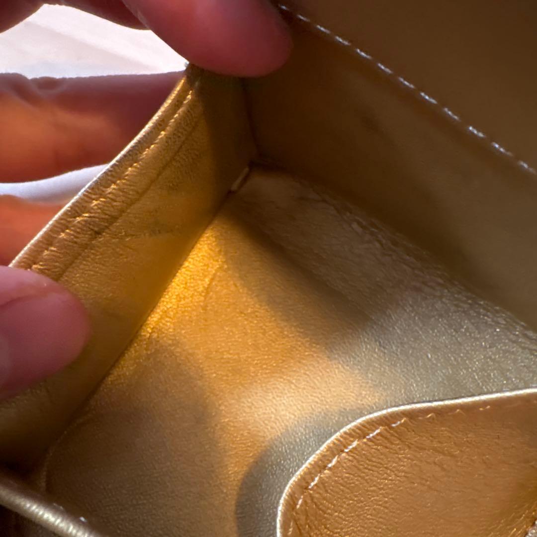皇居 財布 小銭ケース 金色 ゴールド 箱付き